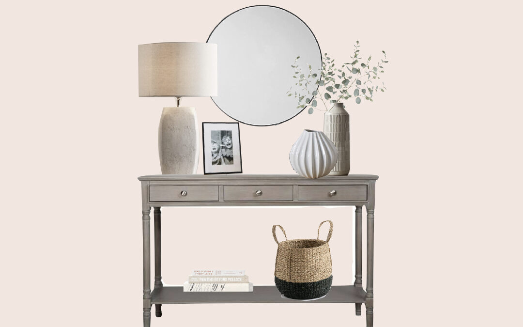HOW TO STYLE A CONSOLE TABLE