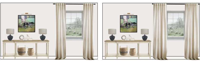 how high to hang your curtains